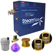 STEAMSPA Royal 4.5 KW Bath Generator with Auto Drain in Polished Gold RY450GD-A